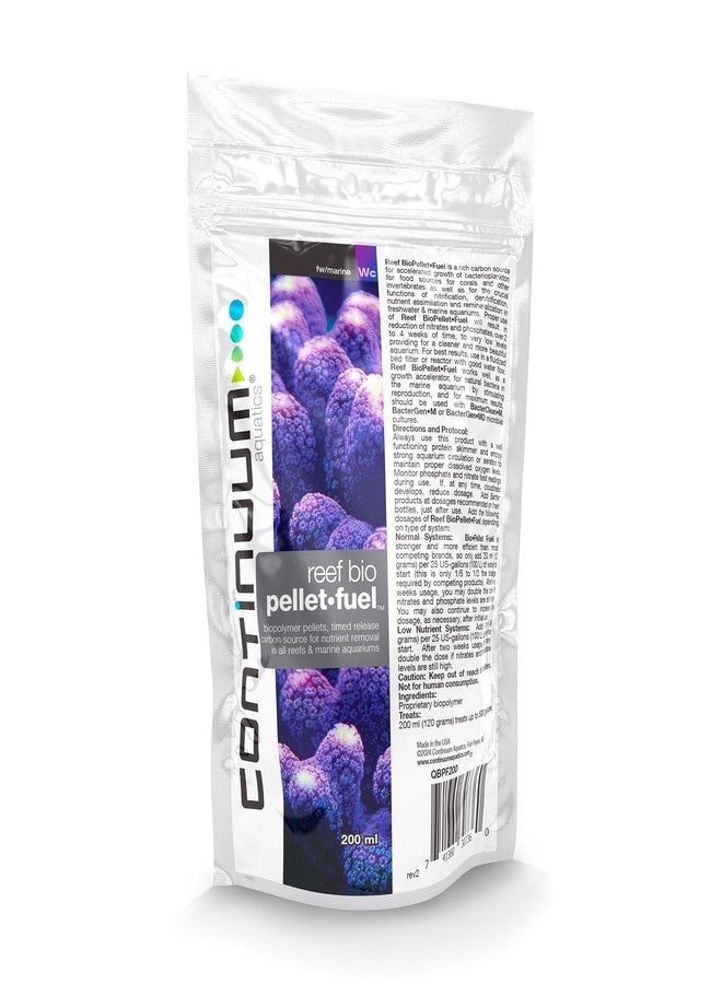 Continuum Aquatics Reef Bio Pellet Fuel - Timed Release Carbon Source for Nutrient Removal in Reef and Marine Saltwater Aquariums - Image 1